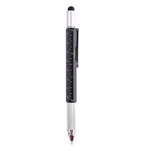 Multifunction 6 in 1 Tool <b>Pen</b> with Ruler Level Two-Head Screwdriver Stylus Ball <b>Pen</b> - Product Image 3