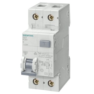 Disjoncteur différentiel Siemens 16A 1P+N 6KA 230V pour usage domestique, montage modulaire - Product Image 1