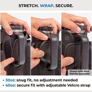 Factory Wholesale Magnetic Sports Workout Sling Bottle Holder Pouch Magnetic Gym Bag Water Bottle Bag With <b>Shoulder</b> <b>Strap</b> - Product Image 5