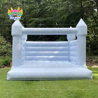 AirFunPro Jolie 13x13x11ft Adultes Blanc Mariage Intérieur Extérieur PVC Bâche Eco-Friendly Gonflable Castle Bounce House