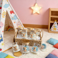 Petite bougie parfumée en forme d'ours Daisy, cadeau d'anniversaire, souvenir, bougie en pot, vente en gros, ornement décoratif pour la maison, fleur