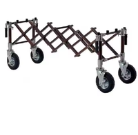 Chariot de transport funéraire en alliage d'aluminium de style européen à prix abordable, capacité de charge de 450 kg, designs personnalisables XH-5C
