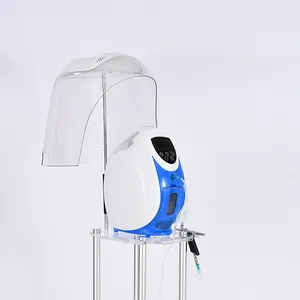 SY-OX2 Hoge Kwaliteit O2toderm Zuurstoftherapie Machine Anti Veroudering Hydraterende Hoge Stroom Zuurstof Gezichtsapparaat Met Led Dome