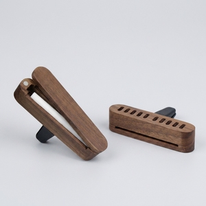 Natural Wooden Luxury <b>Car</b> Vent Diffuser Air Freshener Essential Oil Vent <b>Clip</b> Odor Long Lasting Fragrance Aromatherapy - Product Image 1