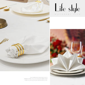 Serviettes De Table Pour Mariage <span class=keywords><strong>En</strong></span> Tissu Dîner <span class=keywords><strong>Serviette</strong></span> De Table De Mariage Ensemble Serviettes <span class=keywords><strong>En</strong></span> Tissu Imperméables Broderie Personnalisée pour Mariage - Product Image 4