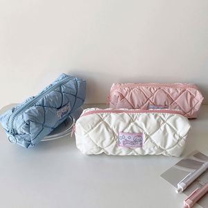 Bolsas de Cosméticos de Viaje Kawaii con Abertura Amplia, Lindas Bolsas Pequeñas Acolchadas de Algodón con Cierre, Estuche para Lápices de Maquillaje, Impresión Promocional en Serigrafía - Product Image 4