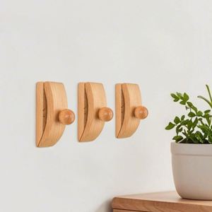 Tapestry Quilt Hanger With Wood Closet Tidying Includes Selfadhesive Pads and Mounting Screws for Wardrobe Organization - Product Image 1
