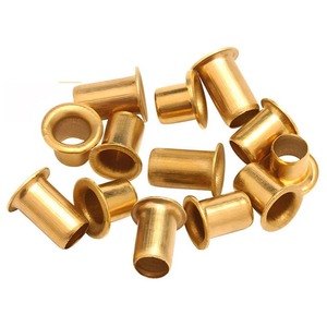 Remache hueco de latón y cobre para placa de circuito de doble cara, clavos para PCB, remache de latón tipo maíz, ojal de latón - Product Image 1