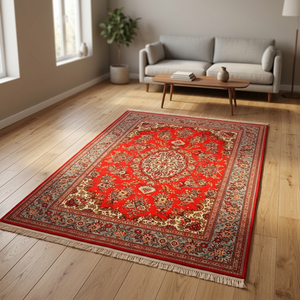 Traditional <b>Wool</b> Rug Luxury Design Artisan <b>Crafted</b> Vintage Area Carpet Classic Home Decor Handwoven Textile - Product Image 2