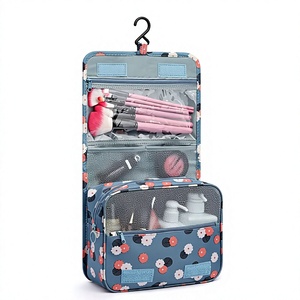 Wholesale <b>Large</b> Capacity Portable Travel Toiletry <b>Makeup</b> Cosmetic Waterproof Organizer <b>Bag</b> with Hook - Product Image 3
