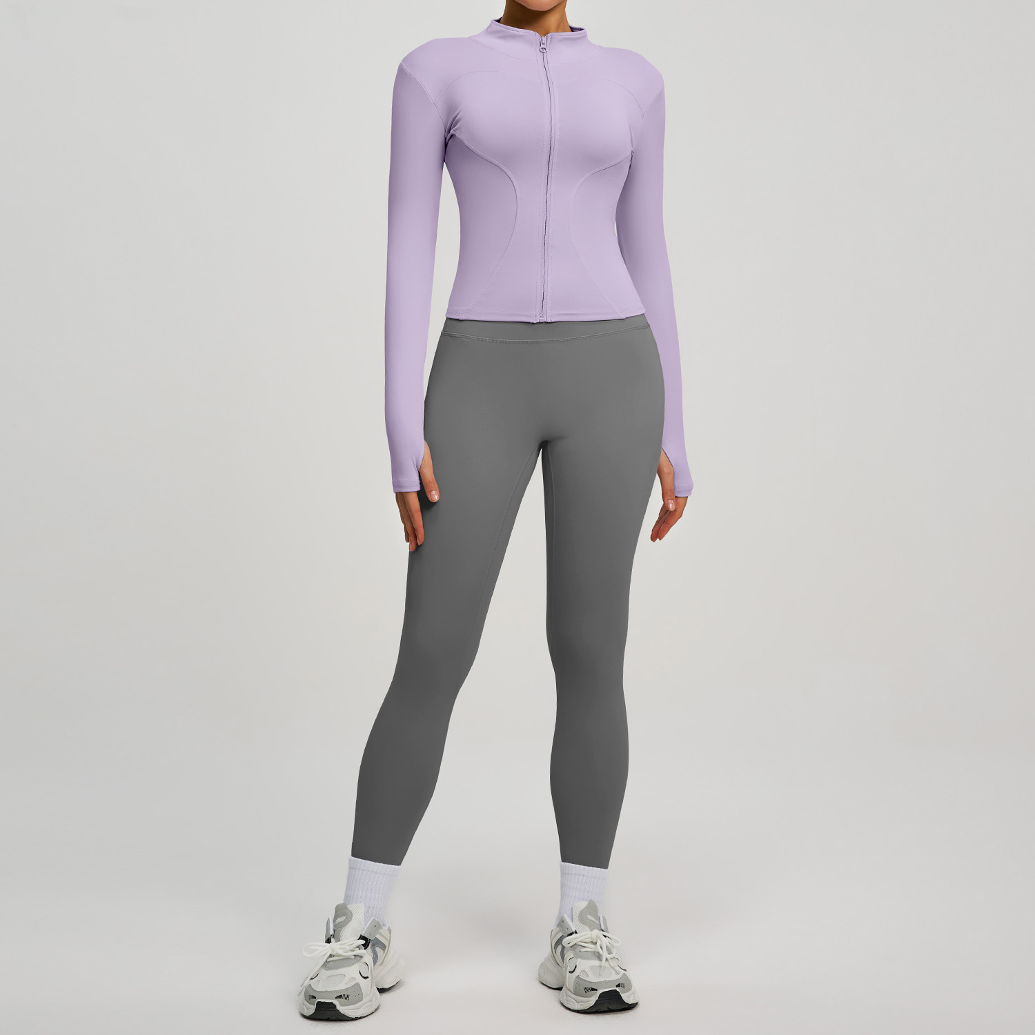 Changrong violet + gris roche marine