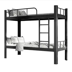 Самые продаваемые продукты 2022 стали железа двойные 2 шаг кровать для очень больших и больших стандартных бункер для кровати двухэтажные железная кровать