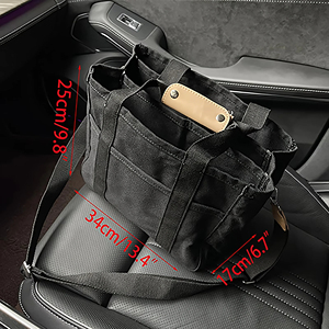 Sacs à main pour hommes, sac à langer, sac pour maman, sac fourre-tout en toile, grand sac fourre-tout multi-poches avec poche - Product Image 2