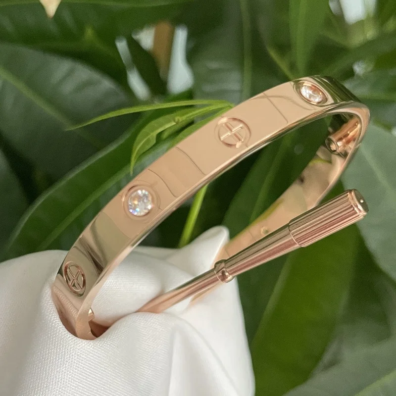 rose gold  with 4 stone