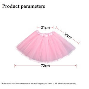 Jupe <span class=keywords><strong>tutu</strong></span> pour enfants en maille à 3 couches et 6 pièces pour Noël et Halloween, vêtements de scène, jupe en gaze rigide, jupe de ballet - Product Image 2