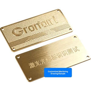 Plaque signalétique en métal carte de visite feuille vierge Laser marquage Test aluminium impression numérique Art Sculpture moderne métal artisanat sculpté - Product Image 1