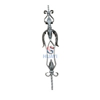Accesorios Decorativos de Hierro Forjado Contemporáneos, Nuevos de Fábrica, Superficie Antioxidante, Resistentes al Agua, Duraderos, para Barandillas de Escaleras
