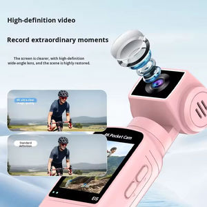 5K WiFi Pocket Action <b>Camera</b> 270 Rotatable Lens External Microphone 1.33 Inch Screen Waterproof Case Face Tracking <b>Mini</b> Vlog Cam - Product Image 6