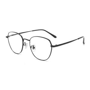 Montures de lunettes ovales en métal simples pour femmes avec verres AC bloquant la lumière bleue pour la protection des yeux, fabriquées à Wenzhou, référence 880551 - Product Image 5