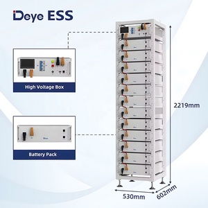 แบตเตอรี่ Deye BOS G แรงดันสูง LiFePO4 51.2V 15kWh 20kWh 30kWh ระบบกักเก็บพลังงานเชิงพาณิชย์ พร้อมใช้งานในครัวเรือน - Product Image 2
