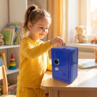 Mini-coffre-fort en métal durable avec serrure à clé, marque KUNTU&OEM, dimensions L250xW350xH250mm