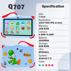 7 inch 1024*600 trẻ em iwawa phần mềm Tablet PC 1GB + 8GB tablette trẻ em Máy tính bảng 7 inch Android giáo dục - Product Image 2