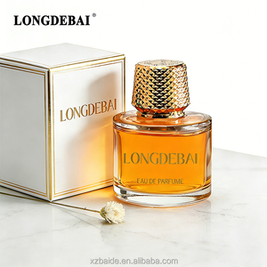 Botellas de Perfume de Vidrio Redondas de Alta Gama de 50 ml, Botella de Perfume Transparente con Logotipo Personalizado de 30 ml y 100 ml, con Caja de Regalo - Product Image 1