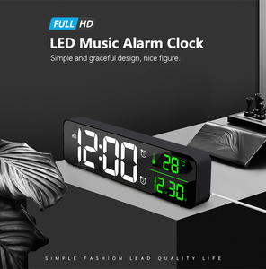 Wholesale factory price <strong>desktop</strong> digital led alarm <strong>clock</strong> wall <strong>clock</strong> with <strong>temperature</strong> - Product Image 2