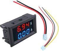 Voltmètre et ampèremètre LED DSN-VC288 DC 100V 10A, précision 1%, garantie 1 an - Jauge numérique double tension/courant, outil pour usage domestique