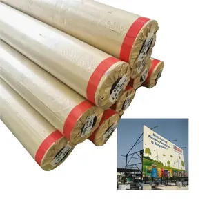 Flex Banner Ecoslovent Print Penaflex PVC Banner Roll Fence 550 Materiales de impresión de vinilo Fabricantes de carteles