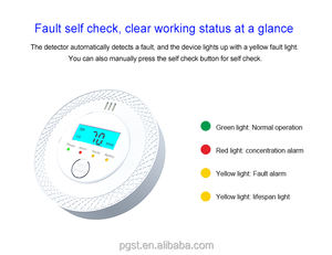 <span class=keywords><strong>Détecteur</strong></span> <span class=keywords><strong>de</strong></span> <span class=keywords><strong>monoxyde</strong></span> <span class=keywords><strong>de</strong></span> <span class=keywords><strong>carbone</strong></span> à piles PGST avec écran LCD numérique, capteur d'alarme CO pour système <span class=keywords><strong>de</strong></span> sécurité domestique - Product Image 4
