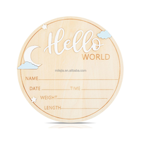 Signes d'annonce de bébé 3D/gravés Sexe Révéler le signe d'annonce de bébé Hello World