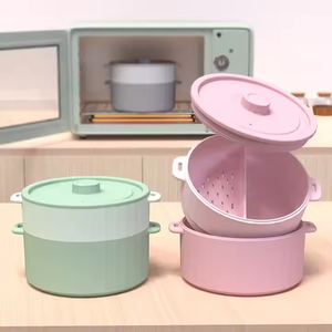 Novedad de 2025, cesta de vapor segura para microondas, vaporizadores de alimentos vegetales, vaporizador de verduras de silicona Perezoso - Product Image 1