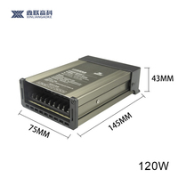Convertisseur d'alimentation étanche intérieur/extérieur 60W à 400W, sortie AC220V DC12V 10A pour usage industriel