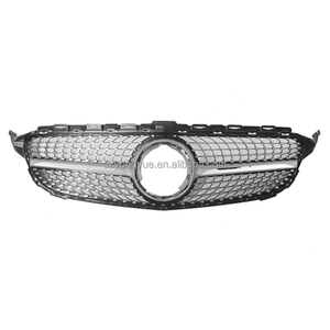 Grille avant <span class=keywords><strong>diamant</strong></span> argent noir ciel étoile Style <span class=keywords><strong>calandre</strong></span> pour <span class=keywords><strong>Mercedes</strong></span> Benz <span class=keywords><strong>classe</strong></span> <span class=keywords><strong>C</strong></span> <span class=keywords><strong>W205</strong></span> Version inférieure 2019 2020 2021 2022 2023 - Product Image 4
