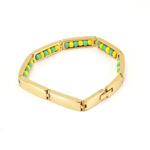 Pulsera <span class=keywords><strong>de</strong></span> Cuentas Sagradas Religiosas Personalizada, Brazalete <span class=keywords><strong>de</strong></span> Cuentas Coloridas, Brazalete Africano Indio <span class=keywords><strong>de</strong></span> Poder <span class=keywords><strong>Santeria</strong></span> - Product Image 3
