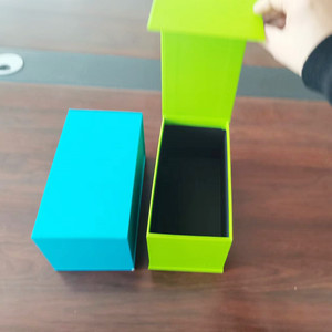 Boîte de rangement en carton personnalisable pour petits objets, boîte de rangement rigide avec couvercle relevable - Product Image 3