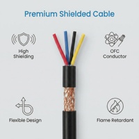 Cable de Señal para Computadora de Cobre Libre de Oxígeno de Baja Capacitancia, Aislamiento de PE, Blindaje Individual Total, Tamaño Personalizable DJYPVP