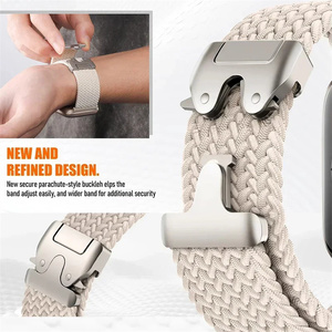 Bracelet de sport élastique en tissu parachute pour <span class=keywords><strong>Apple</strong></span> <span class=keywords><strong>Watch</strong></span> Ultra, bracelets 49 mm 46 mm, bracelet en nylon pour IWatch Series - Product Image 3
