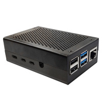 Casing jaring paduan aluminium untuk Raspberry Pi 4B/3B + casing pelindung untuk Raspberry Pi 3B + casing logam elektronik konsumen