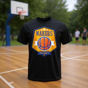 Camiseta de Baloncesto Nakers para Adultos, Unisex, Cuello Redondo, Manga Corta, Ropa Promocional - Product Image 3