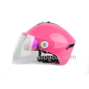 Bán buôn tùy chỉnh màu hồng phụ nữ Xe máy điện an toàn nửa mặt Mũ bảo hiểm - Product Image 3