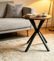 Vente flash - Table d'appoint rétro pour salon, salle à manger, cuisine et salle de lecture