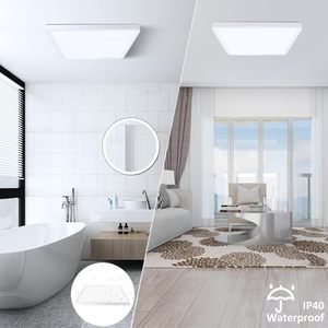 Modern Indoor Living Room Round LED Ultra Thin <b>Ceiling</b> Lamp Dimmable <b>Remote</b> <b>Control</b> 3000K-6500K CRI 90+ 4320LM 20000 Hours - Product Image 5