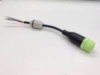 Connecteur mâle M16-4pinss de couleur verte, étanche IP67, avec presse-étoupe PG7 pour câble, pour dispositif de transfert d'énergie pour onduleur solaire