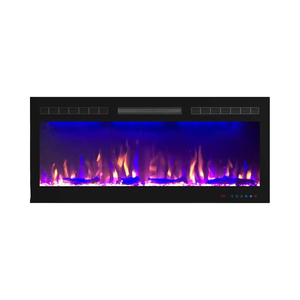 Chimeneas Eléctricas de Alta Calidad Luxstar, <span class=keywords><strong>Chimenea</strong></span> Moderna de Lujo Integrada de 40 Pulgadas con Llama Real y Termostato Ajustable - Product Image 1