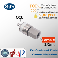 Sambungan Cepat SHJH-LOK Inter Screw NPT Male Tekanan Tinggi Permukaan Halus 316SS Fitting Katup untuk Gas ASME ANSI API ASTM EN JIS