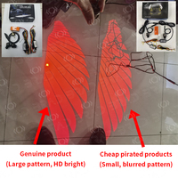 Vente en gros d'usine de nouveaux accessoires automobiles Autres feux de voiture Décoration de voiture Rétroviseur latéral Aile d'ange Lumières de bienvenue