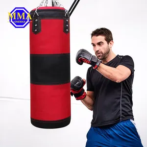 MMA ONEMAX定制印花打孔袋免费站立打孔重袋速度拳击健身器材，配有各种打孔