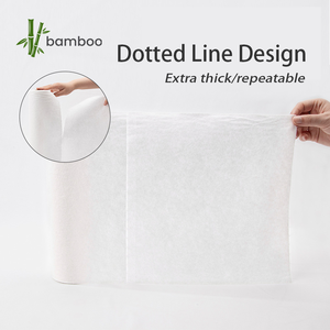 Rouleau de torchon de cuisine carré en fibre de <span class=keywords><strong>bambou</strong></span> 28*28cm, chiffon de nettoyage réutilisable sans peluches pour comptoir, dégraissant, pour essuyer les casseroles - Product Image 2